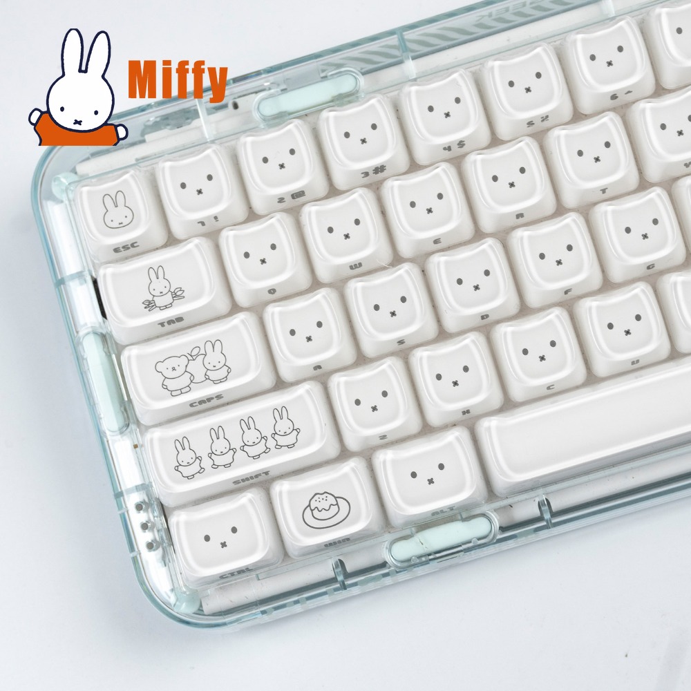 Gaming Accessories Aesthetic - Keycaps Kawaii Miffy, Tasti a Forma