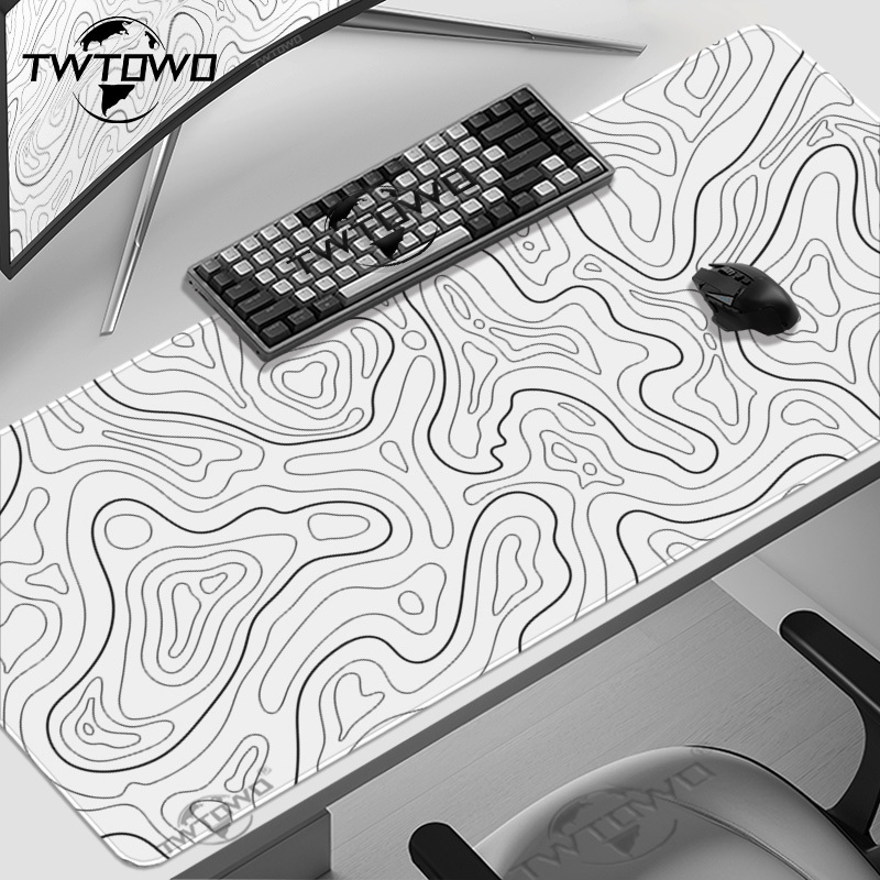 Gaming Accessories White - Tappetino per mouse Gaming Linee di