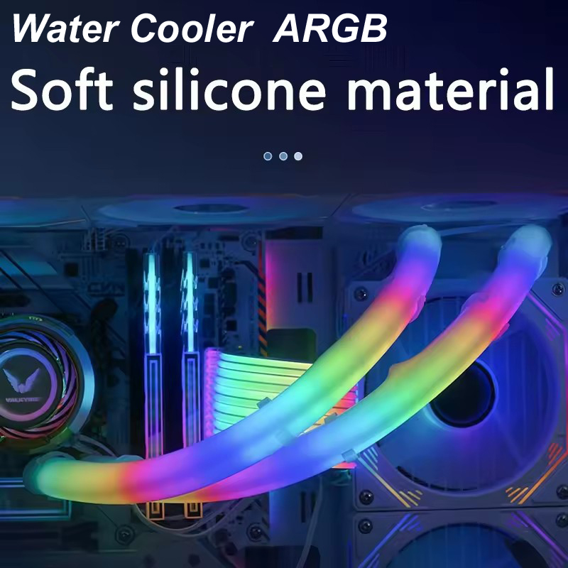 Vertical Gpu Bracket - Tubo morbido ARGB Vest CPU Acqua