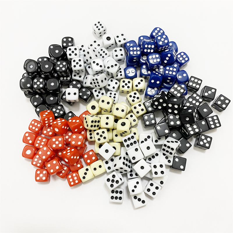 Gaming Accessories White - 50 pezzi 10mm acrilico punto quadrato