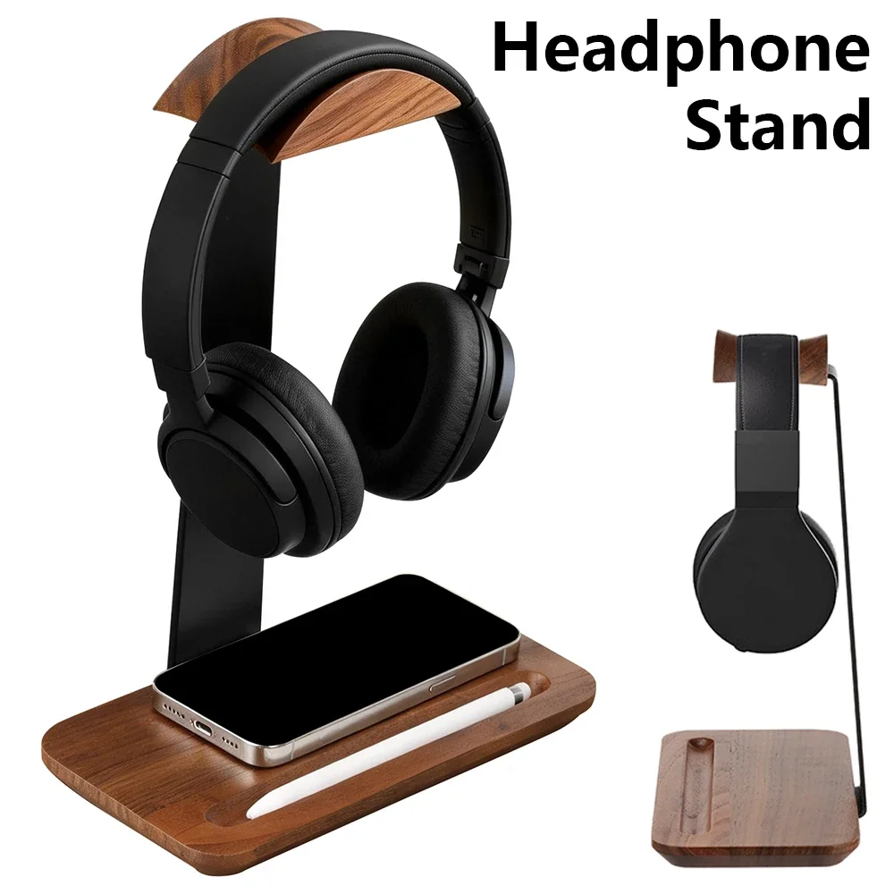 Gaming Accessories For Setup - Supporto Universale per Cuffie in Legno