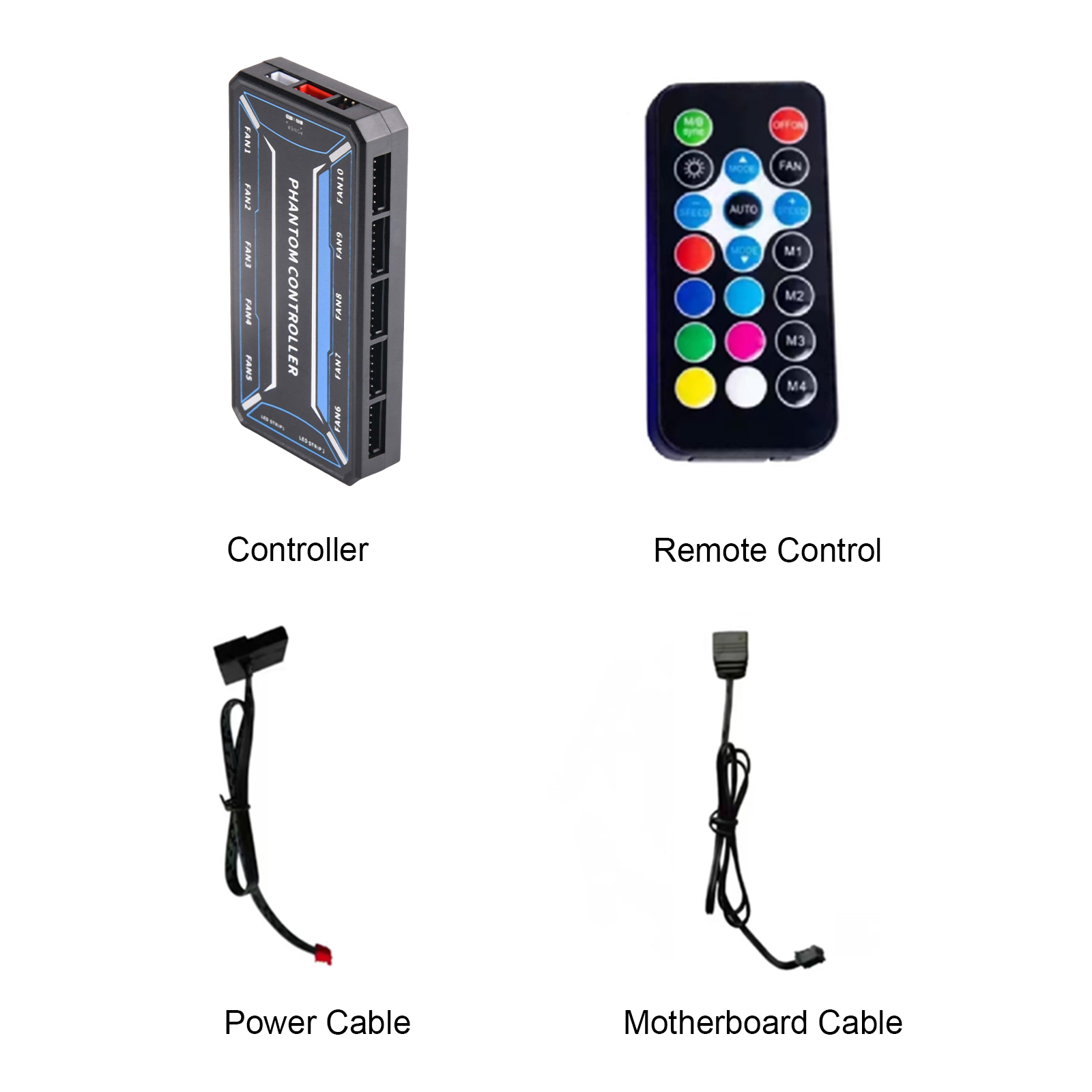Fan Hub Rgb Controller - Hub per ventole ARGB a 10