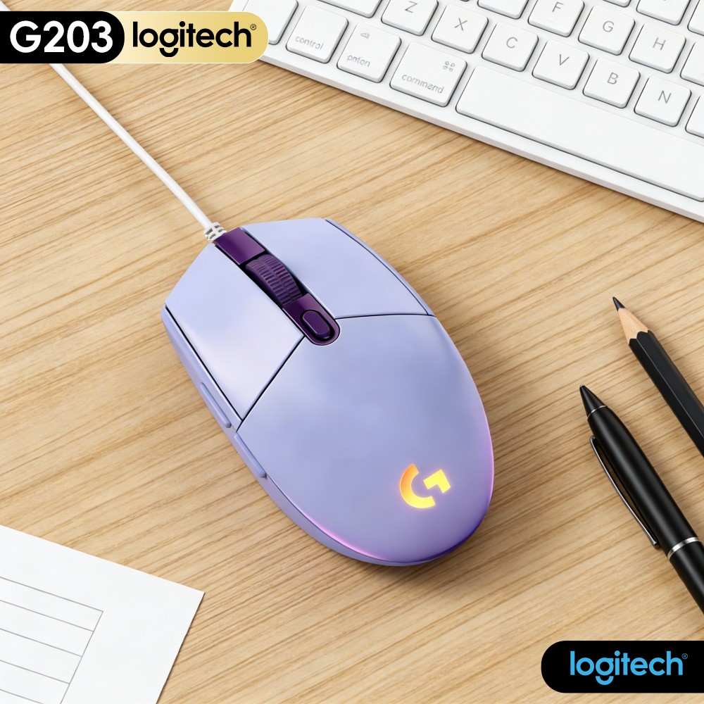 Logitech Mouse G203 - Mouse da Gaming Cablato Logitech G203,
