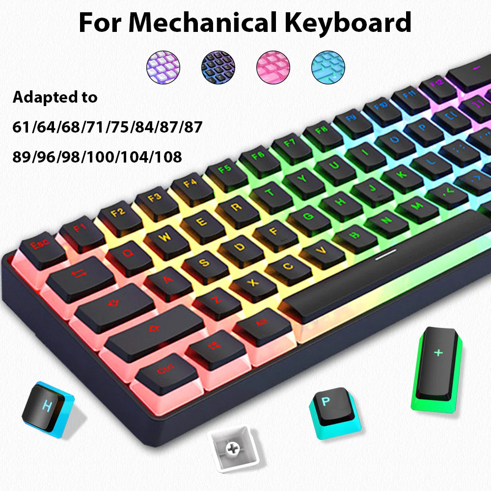 Gaming Accessories Aesthetic - 129 tasti Pudding Copritasti PBT Double