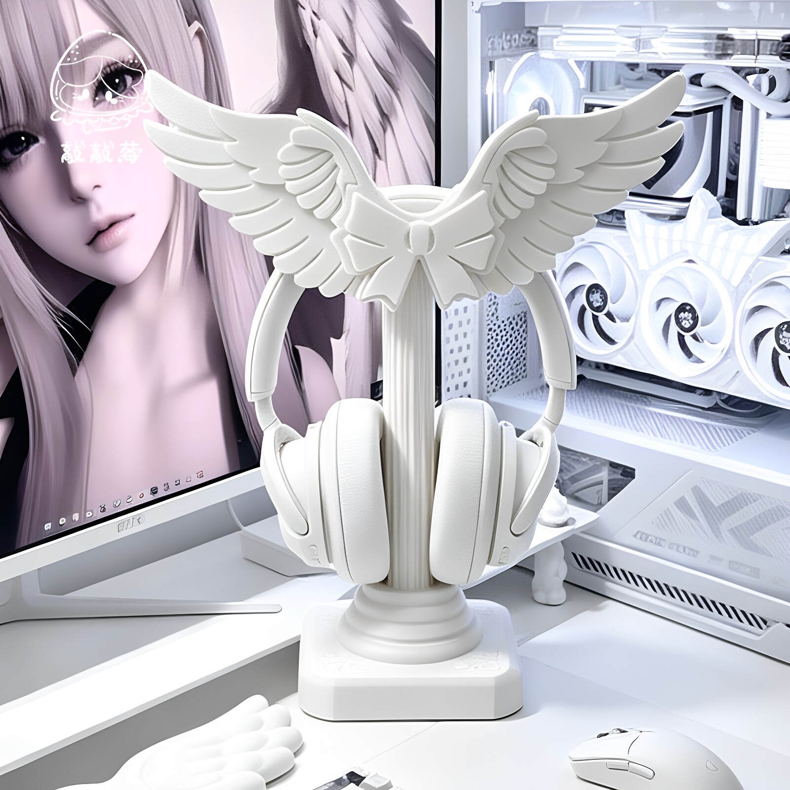 Gaming Accessories For Setup - Porta Cuffie a Forma di Ali
