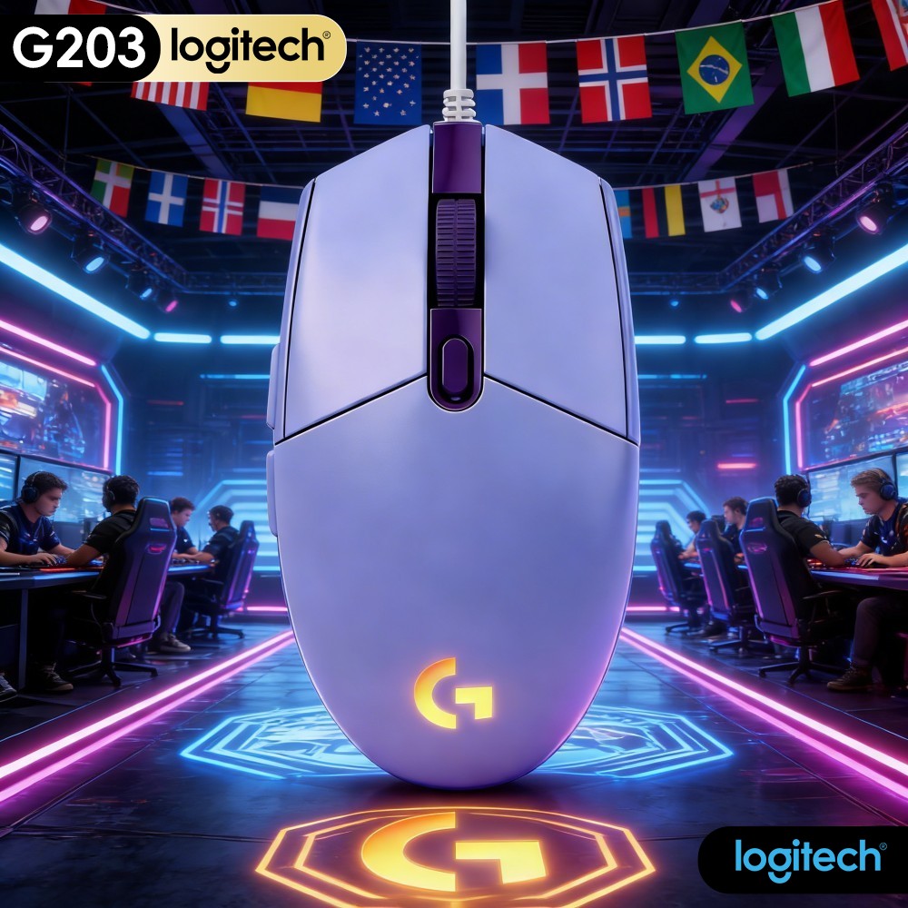 Logitech Mouse G203 - Mouse da Gaming Cablato Logitech G203,