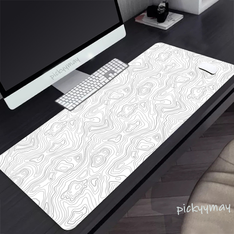 Gaming Accessories White - Tappetino per mouse grande in bianco