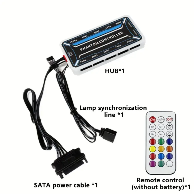 Fan Hub Rgb Controller - Hub per ventole a 6 pin,