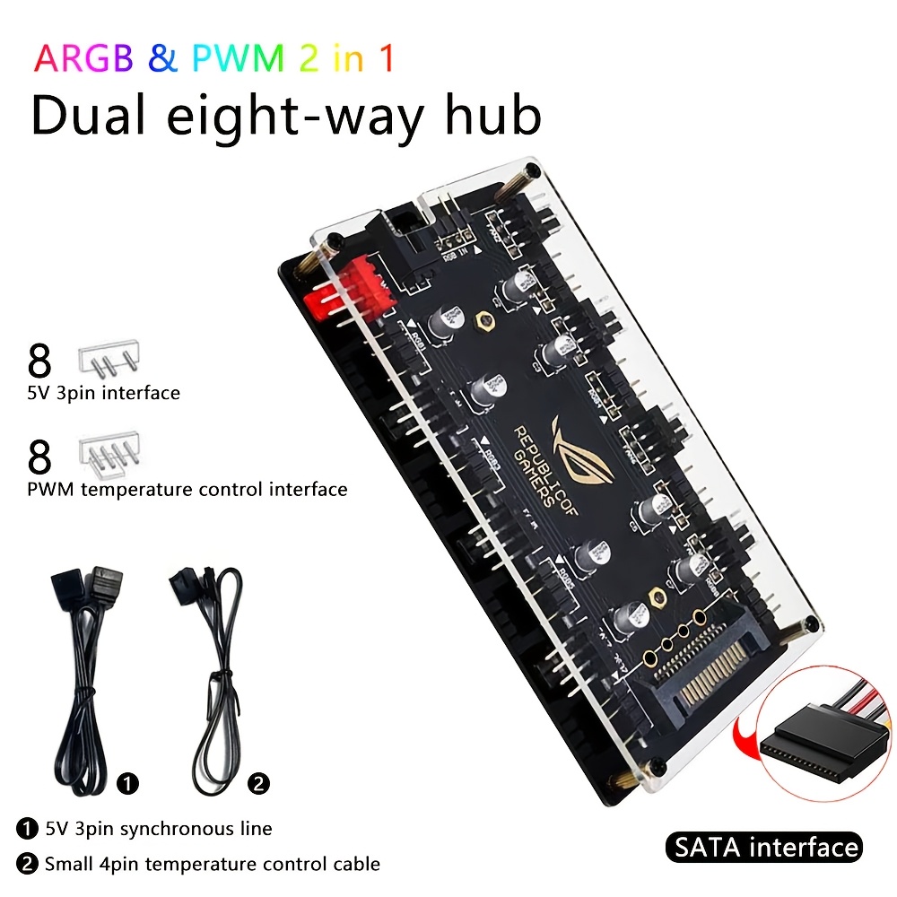 Hub Ventole Doppio a 8 Porte A - Fan Hub Rgb Controller recensione e prezzo