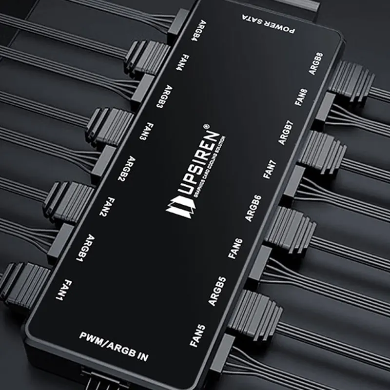UPSIREN HU-8 Hub ventola chass - Fan Hub Rgb Controller recensione e prezzo