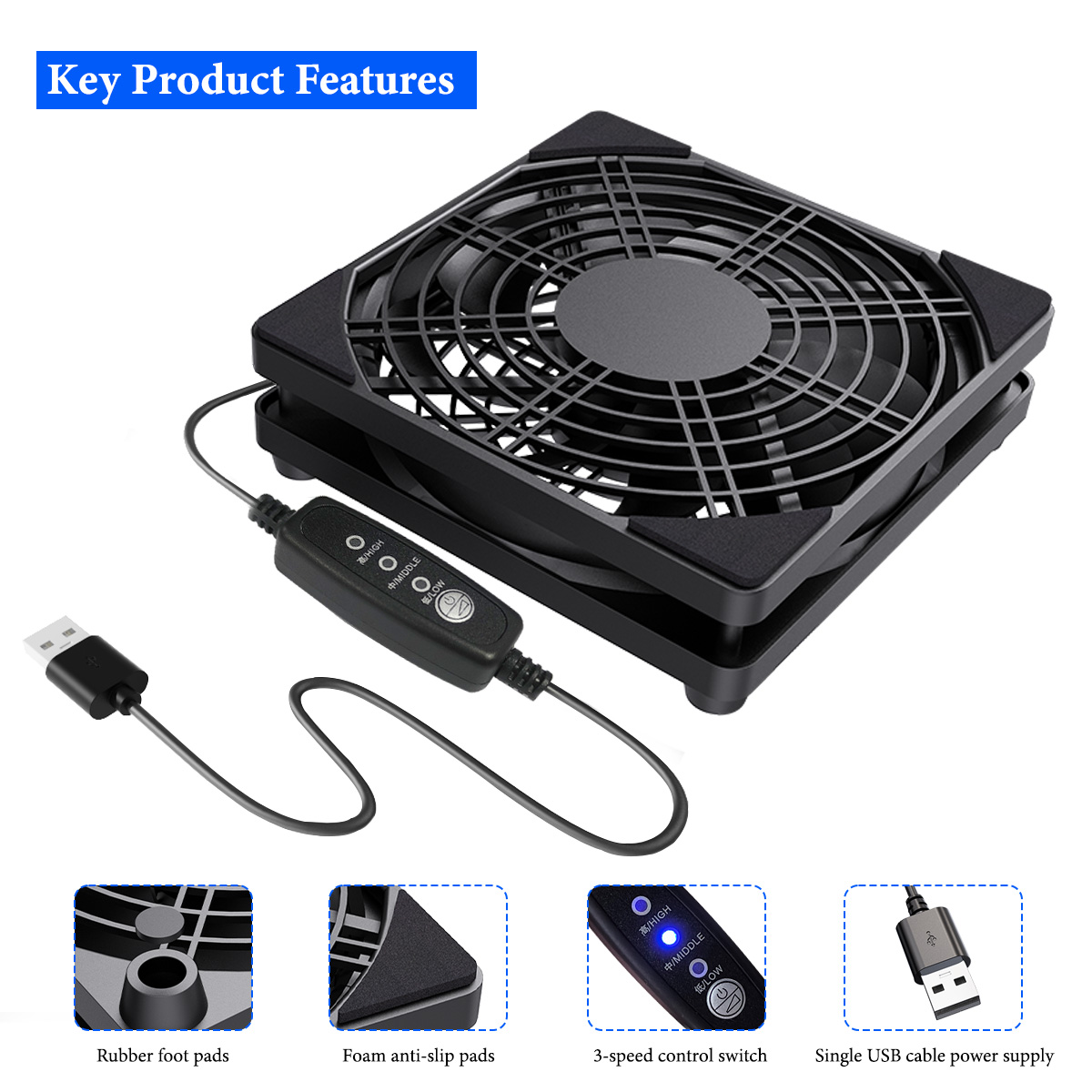 Ventilatore regolabile a 3 vel - Fan Hub Rgb Controller recensione e prezzo
