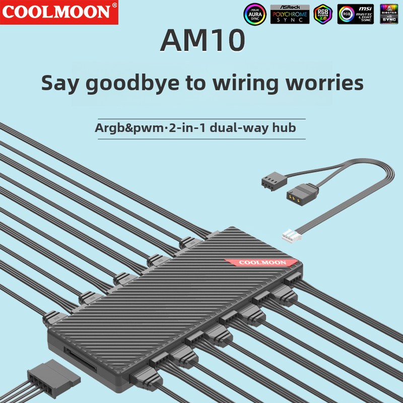 COOLMOON Scheda Madre 5V 3Pin  - Fan Hub Rgb Controller recensione e prezzo